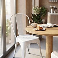 Sedia da pranzo da giardino LOLA bianca