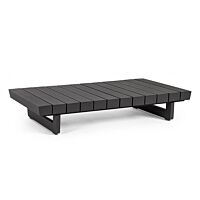 BIZZOTTO Tavolino da giardino INFINITY 126X73,5 colore antracite WG21