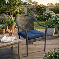 Cuscino per sedia REAL LARGE blu scuro