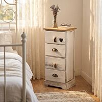 Cassettiera in legno ANDER con 4 cassetti