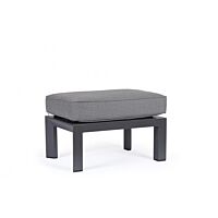 BIZZOTTO Sgabello da giardino con cuscino HENDRIX in colore antracite PG61_0663612