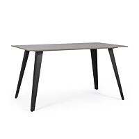 BIZZOTTO tavolo da pranzo rettangolare ARJETA 140×80 nero