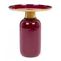 BIZZOTTO TAVOLINO NALIMA BURGUNDY D40.5