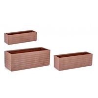 BIZZOTTO SET3 P.VASO TRESSAGE RETT TERRACOTTA