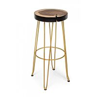 BIZZOTTO SGABELLO BAR RAKEL ORO