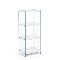 BIZZOTTO LIBRERIA 4P LINE WOOD BIANCO