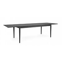 BIZZOTTO Tavolo da giardino allungabile NEBULA 200-300X100 antracite YK13