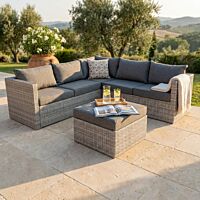 Salotto angolare ARGENTINA C/CUSCINI - WI-806880-GREY