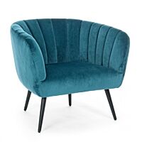 BIZZOTTO POLTRONA AVRIL BLU PAVONE