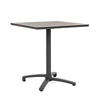BIZZOTTO tavolo da giardino CLARET 70 × 70 HPL ANJA60 dark – pieghevole