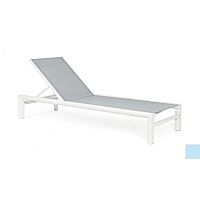 BIZZOTTO Lettino SKIPPER con ruote bianco YK11