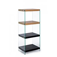 BIZZOTTO LIBRERIA 4P LINE WOOD NERO