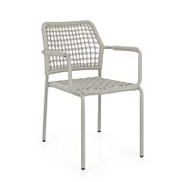 BIZZOTTO Sedia da giardino RAJADA SATURN beige con braccioli