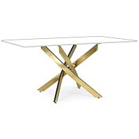 BIZZOTTO BASE TAVOLO GEORGE ORO 160X90