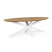 BIZZOTTO TAVOLO PALMDALE OV 240X110 BIANCO RT01