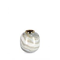 BIZZOTTO VASO MARSHA TO BIANCO GRIGIO ORO H17