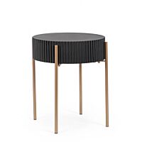 BIZZOTTO tavolino rotondo DARCY H47 nero