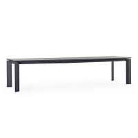 BIZZOTTO Tavolo da pranzo allungabile da giardino OTAVIO 220-280-340X95 antracite WG21