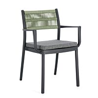 BIZZOTTO SEDIA C-BR C-C ALVIN ANTRACITE/VERDE