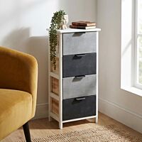 Cassettiera in legno CASIMIRO con 4 cassetti