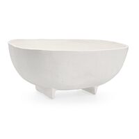 BIZZOTTO CIOTOLA DECORATIVA HISAR BIANCO 26,5X27