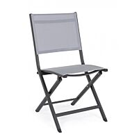 BIZZOTTO Sedia pieghevole ELIN antracite LH32
