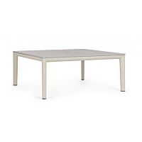 BIZZOTTO Tavolino da giardino GERALD 90X90 PELICAN