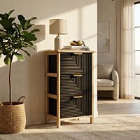 Cassettiera in legno ASIER con 3 cassetti