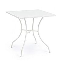 BIZZOTTO TAVOLO KELSIE BIANCO 70X70