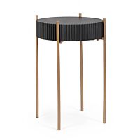 BIZZOTTO tavolino rotondo DARCY H64.5 nero