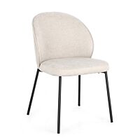 BIZZOTTO SEDIA WENDY NERO/BEIGE