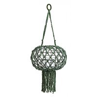 BIZZOTTO Lanterna sospesa MACRAME – verde H70