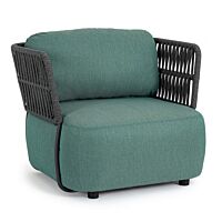 BIZZOTTO POLTRONA C-C PALMER ANTRACITE/JADE