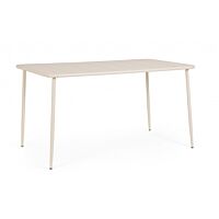 BIZZOTTO Tavolo da giardino YARA 140x80 – champagne