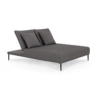BIZZOTTO Lettino doppio VIPER antracite QS22/ANTR