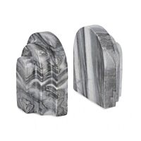 BIZZOTTO SET2 DECORAZIONE KANDY MARMO GRIGI H13,5