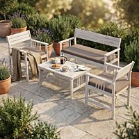 SALOTTO BALI BIANCO C/CUSCINI AC-805302