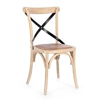 BIZZOTTO SEDIA CROSS METAL W.WASH