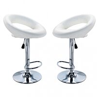 Sgabello da bar KENDAL in colore bianco HF807123-BIAN