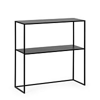 BIZZOTTO consolle rettangolare ALRIK nero 78x78h