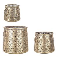 BIZZOTTO Set 3 lanterne tonde CEUTA 2M TFOGLIA