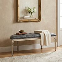PANCA MARGI IN IN ECOPELLE VINTAGE GRIGIO