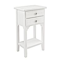 BIZZOTTO comodino con 2 cassetti BLANC