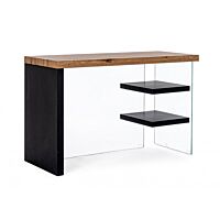 BIZZOTTO SCRIVANIA 2M LINE WOOD NERO 120X50
