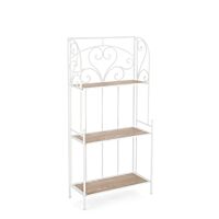 BIZZOTTO scaffale GUENDA 3P bianco H127 – pieghevole