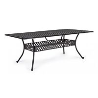 BIZZOTTO TAVOLO IVREA RETT 213X107 ANTRACITE