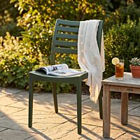 Sedia da giardino EVELINE – verde oliva