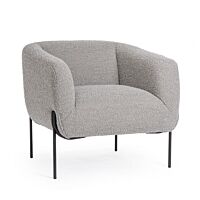 BIZZOTTO POLTRONA CLAUDINE GRIGIO BOUCLE'