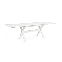 BIZZOTTO TAVOLO ALL.KENYON 180-240X100 BIANCOCX21