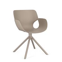 BIZZOTTO sedia LENNON grigio con braccioli